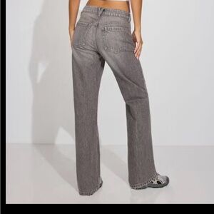 Garage Ash Gray Mid-Rise Bootcut Jeans